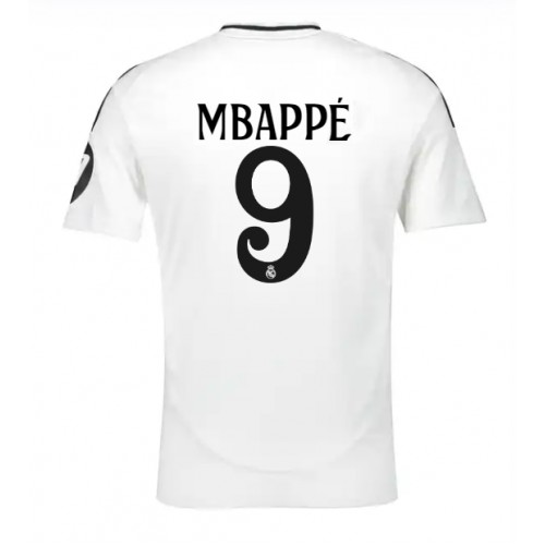 Dres Real Madrid Kylian Mbappe #9 Domaci 2024-25 Kratak Rukav